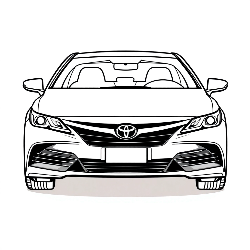 TOYOTA camry صفحات التلوين