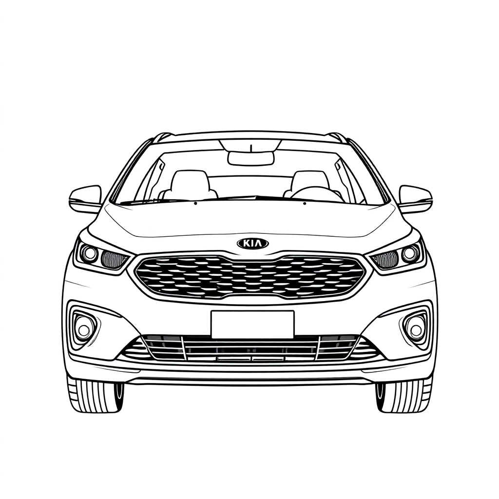 Kia carnival 2025 صفحات التلوين