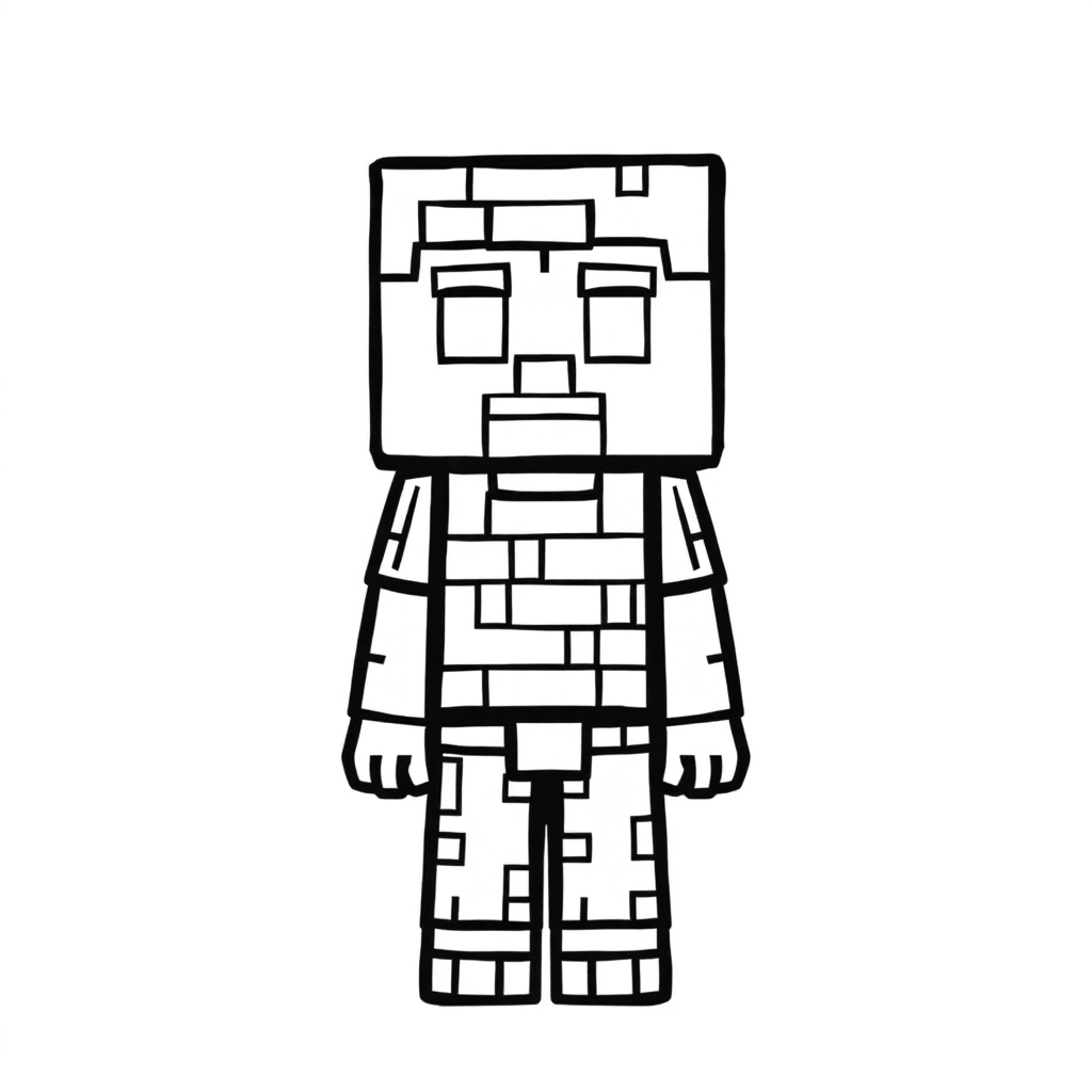 Minecraft صفحات التلوين
