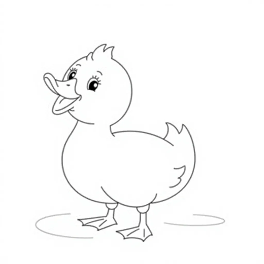 duck coloring pages