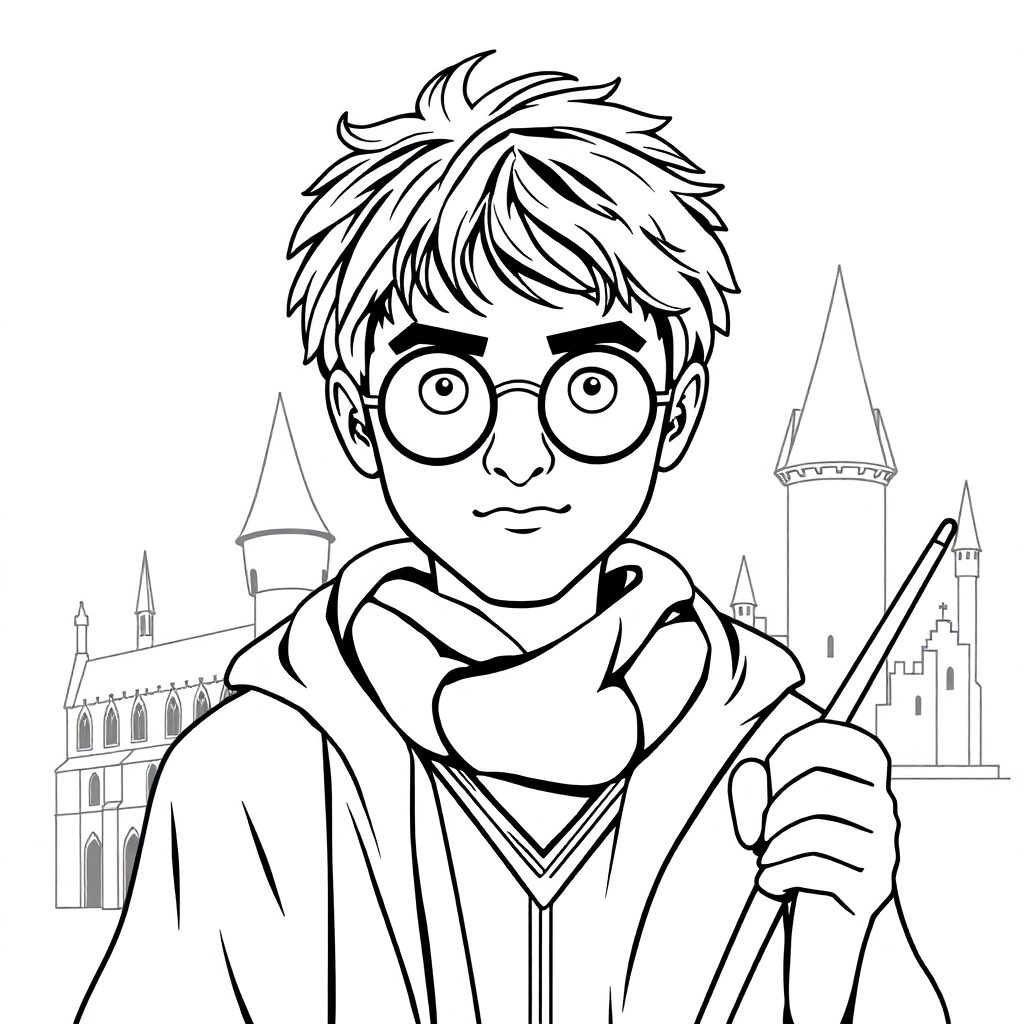 Harry potter صفحات التلوين