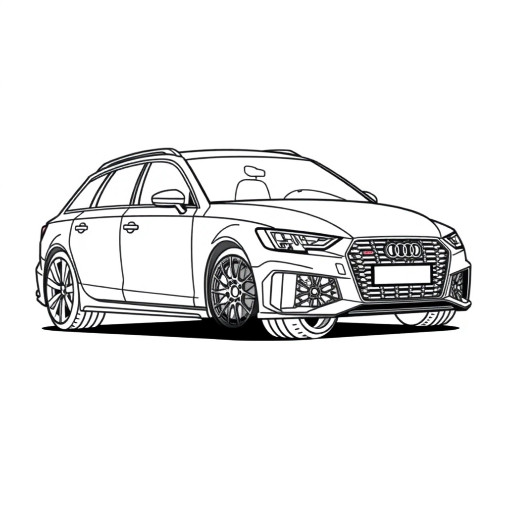 audi rs4 avant para colorir صفحات التلوين