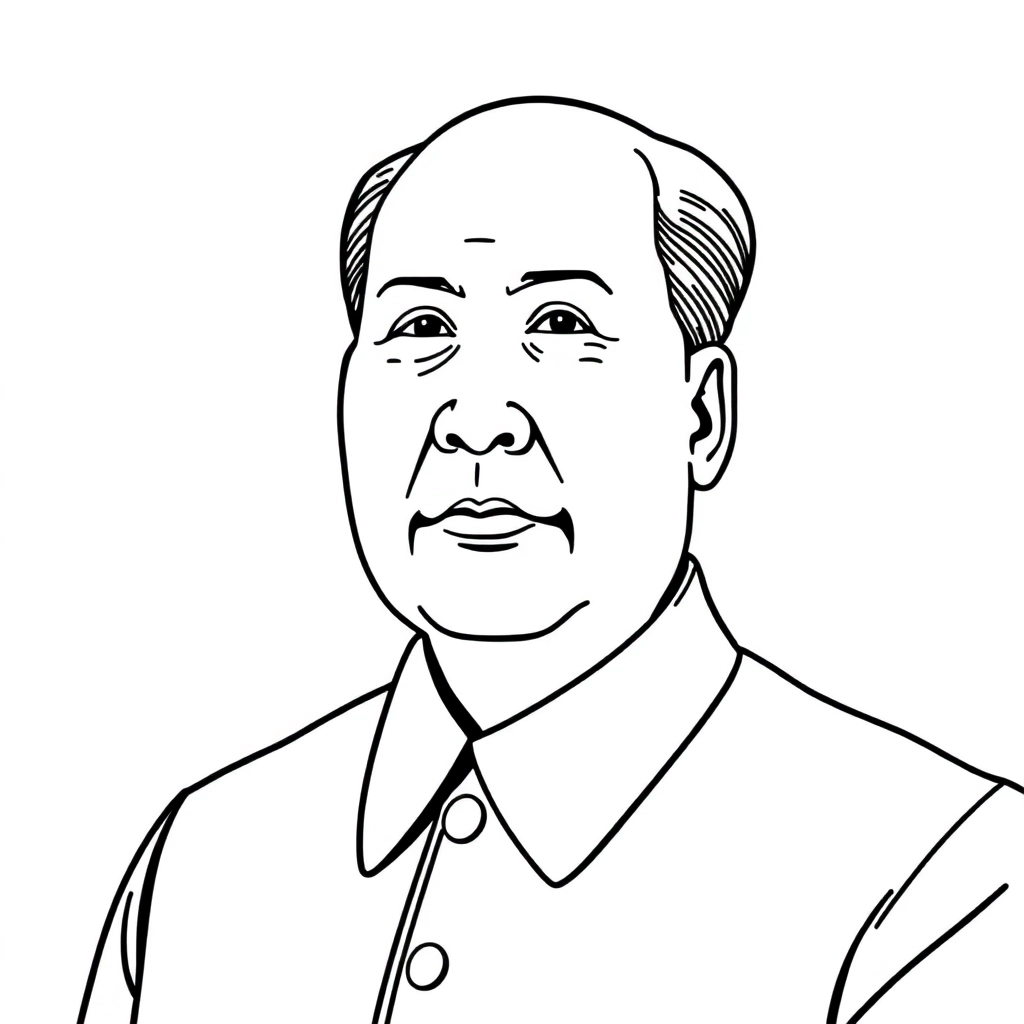 毛泽东主席 صفحات التلوين