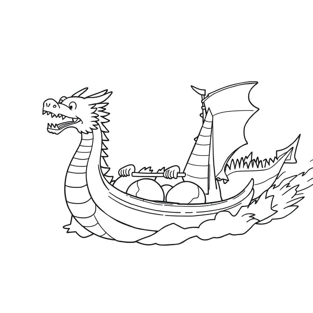 2 dragon boats race صفحات التلوين