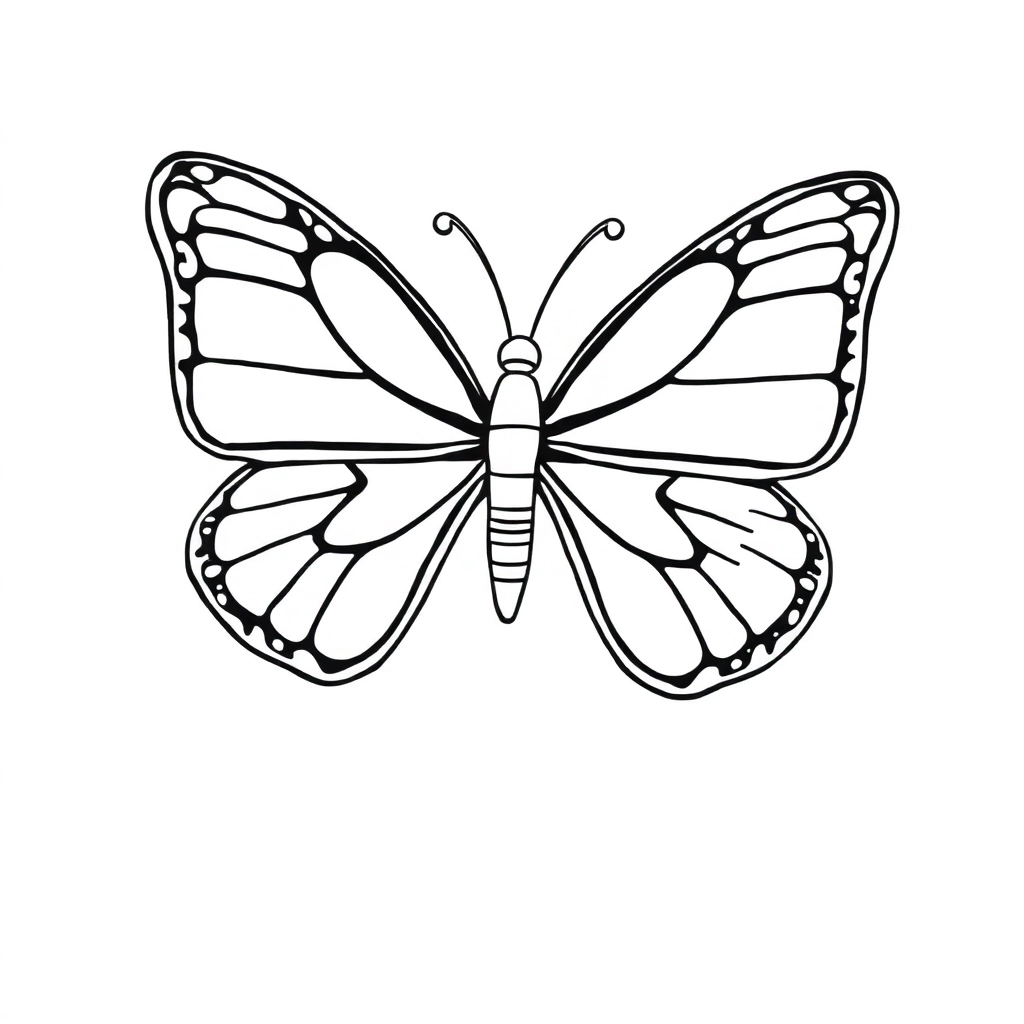 Butterfly صفحات التلوين