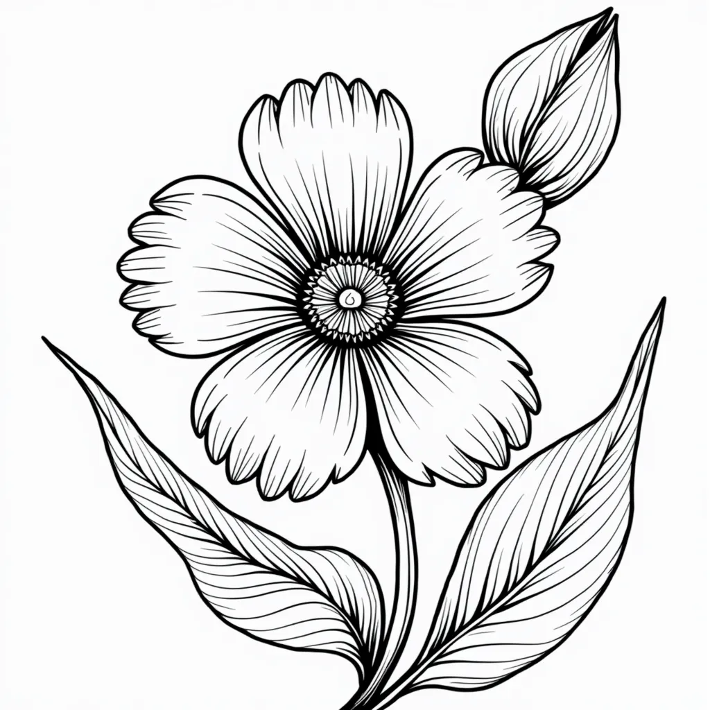 flower coloring pages