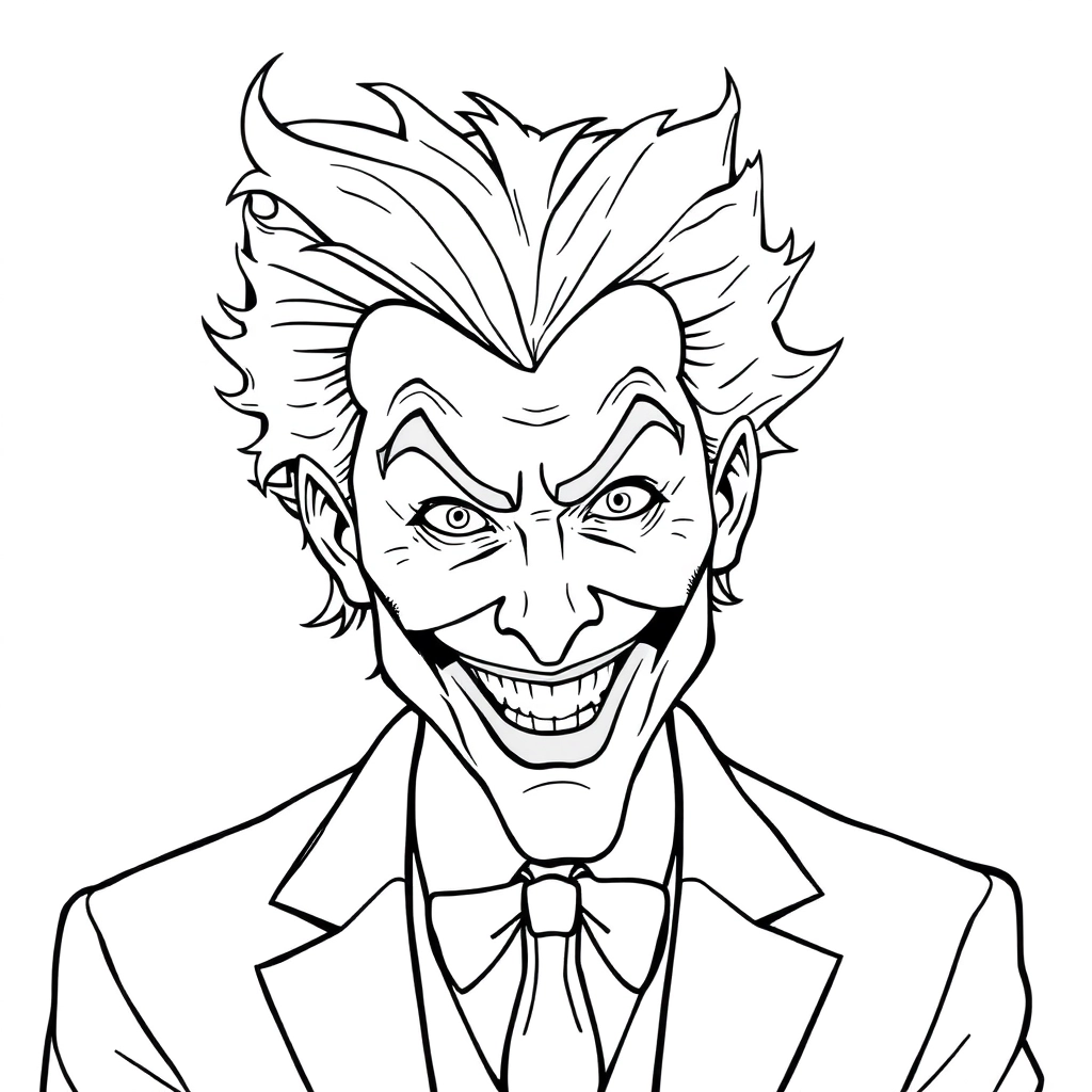 JOKER crazy صفحات التلوين