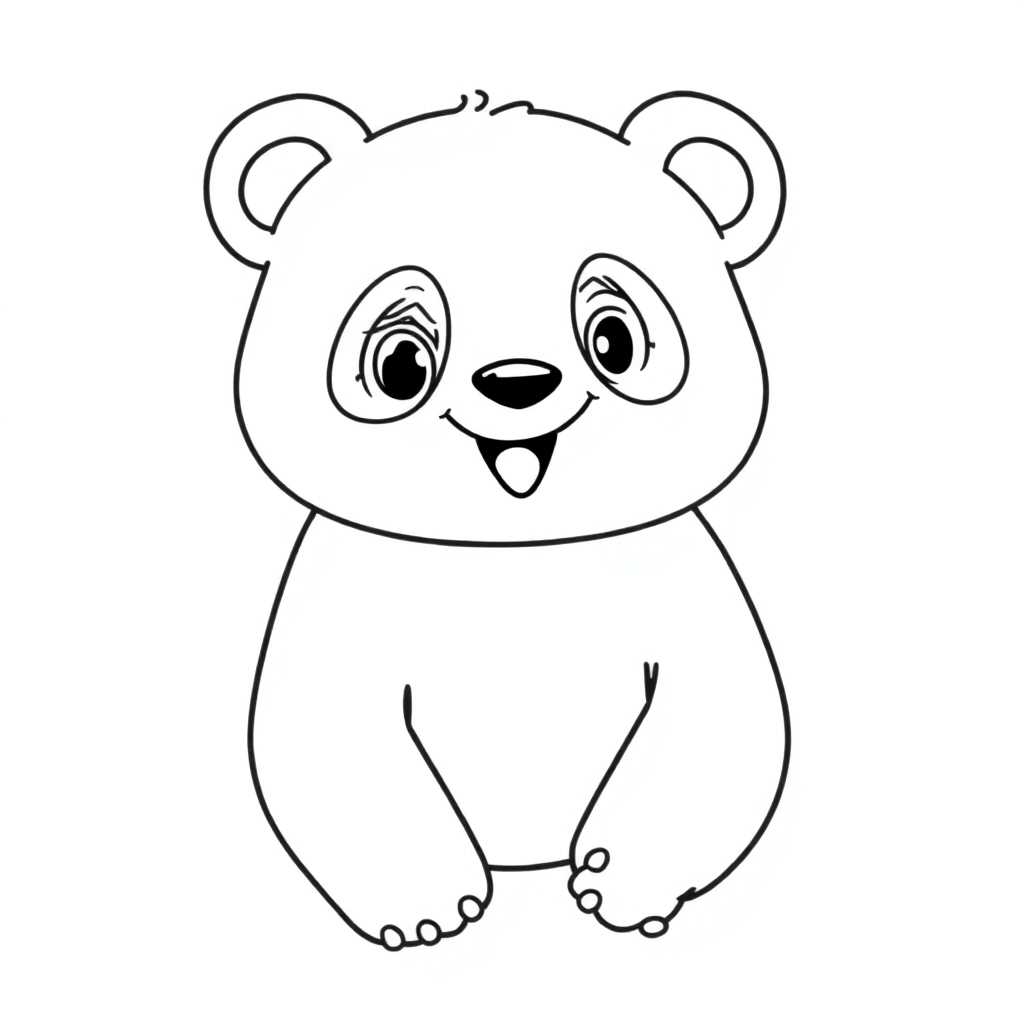 熊猫 صفحات التلوين