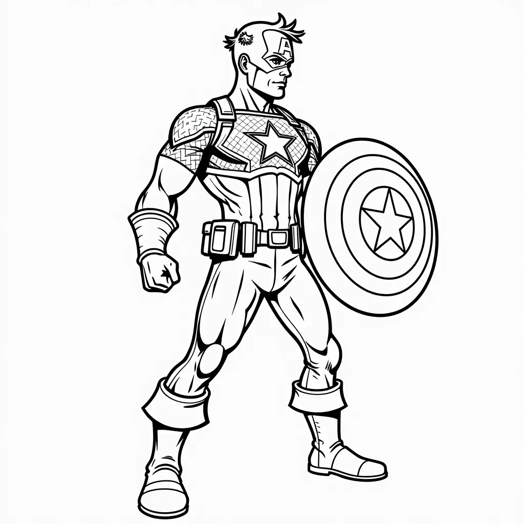 captain america coloring pages