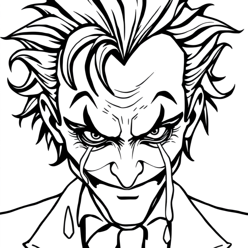 joker cry صفحات التلوين