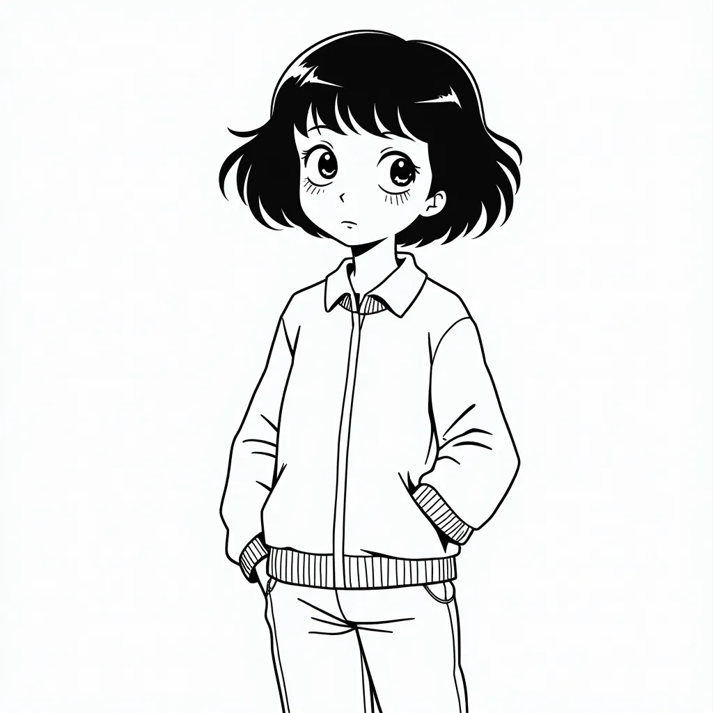 Lain coloring pages