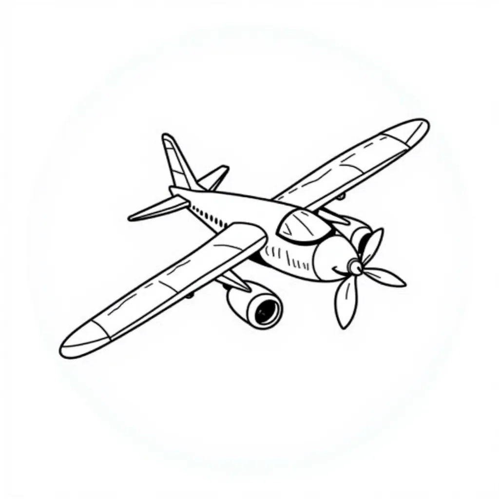 a airplane crash a bird coloring pages