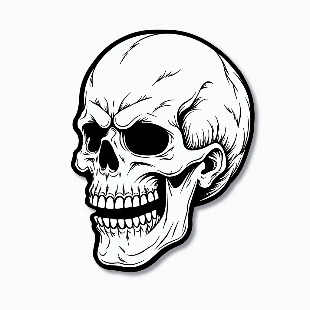 killer's head coloring pages