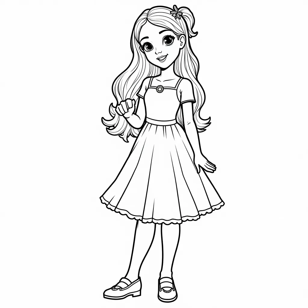 pretty girls coloring pages