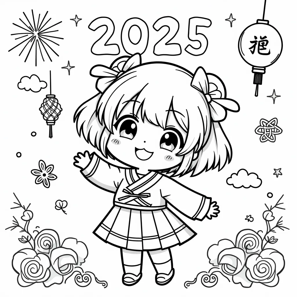 樱桃小丸子 coloring pages