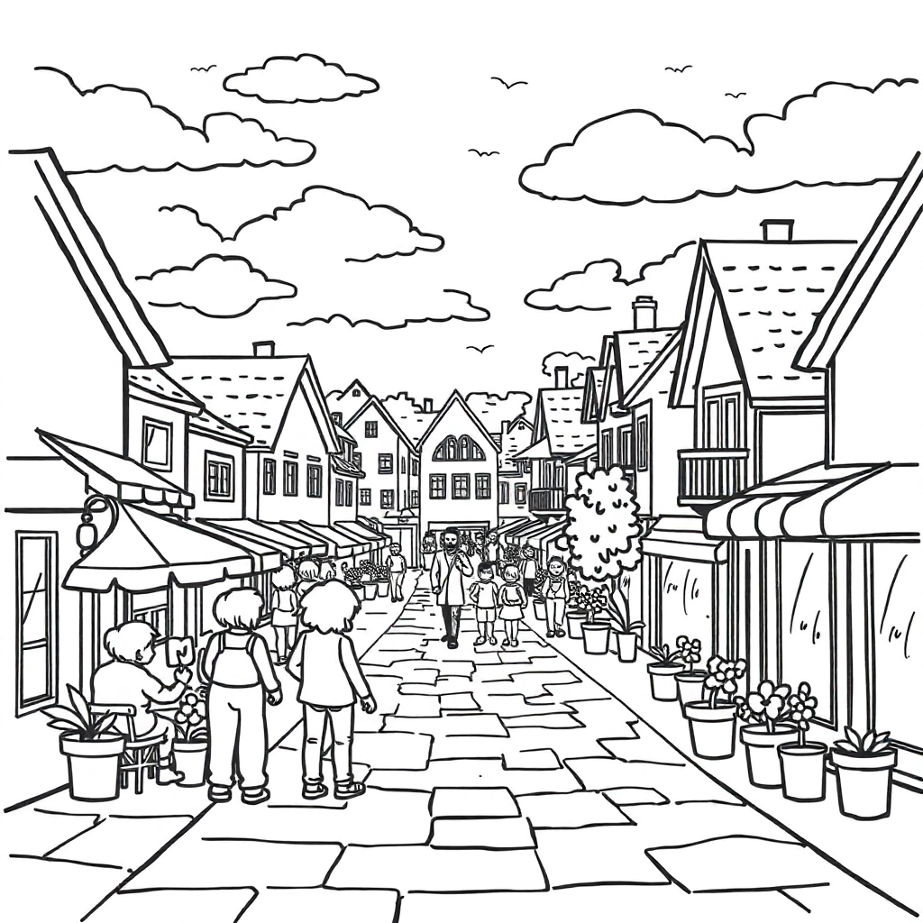 My community places صفحات التلوين