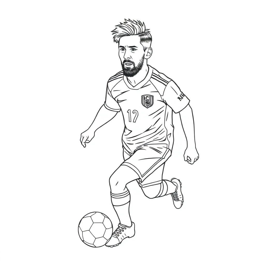 Messi صفحات التلوين