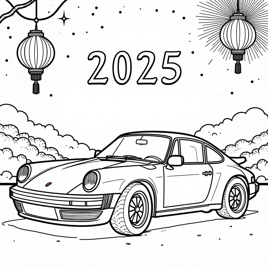 porsche 911 coloring pages