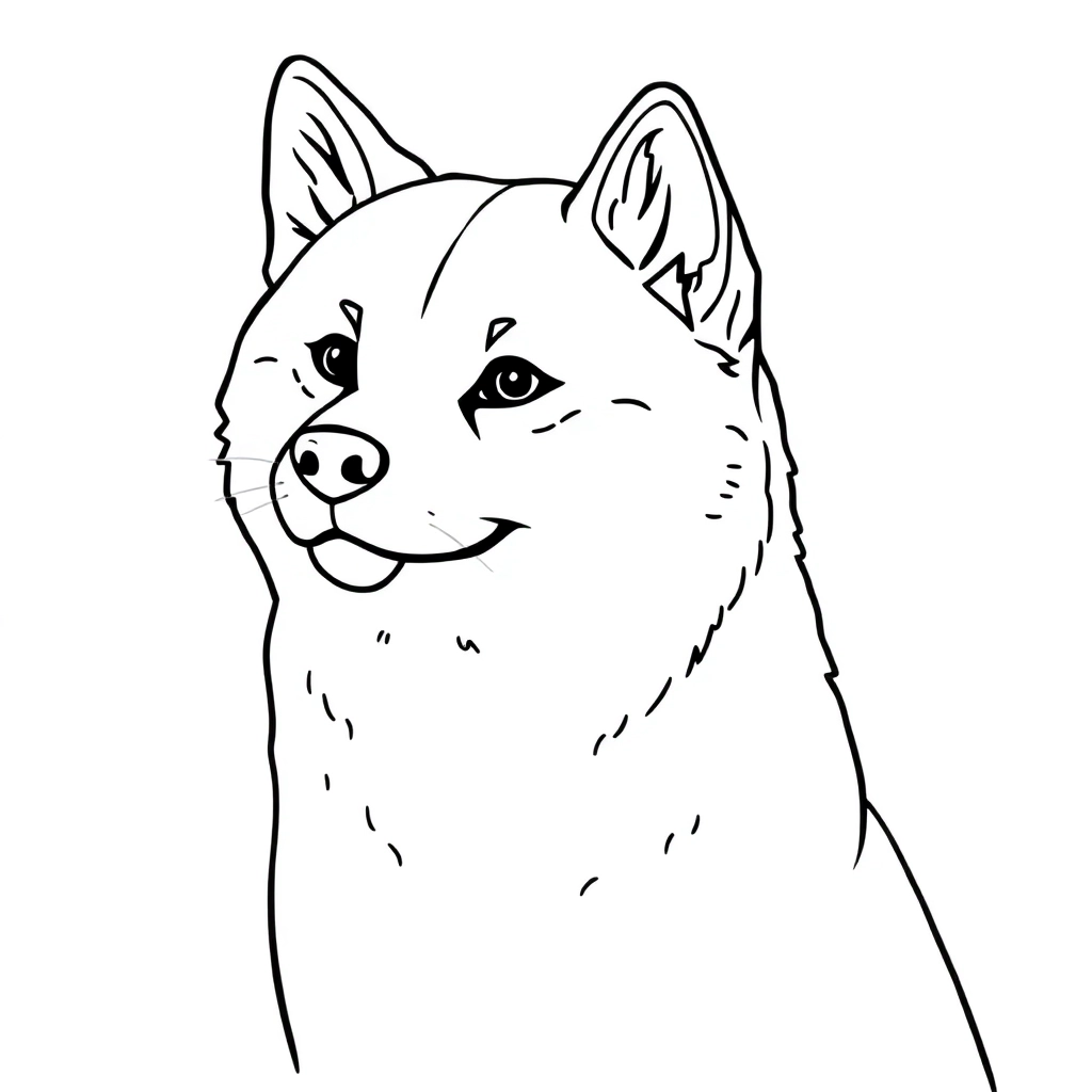 柴犬 صفحات التلوين