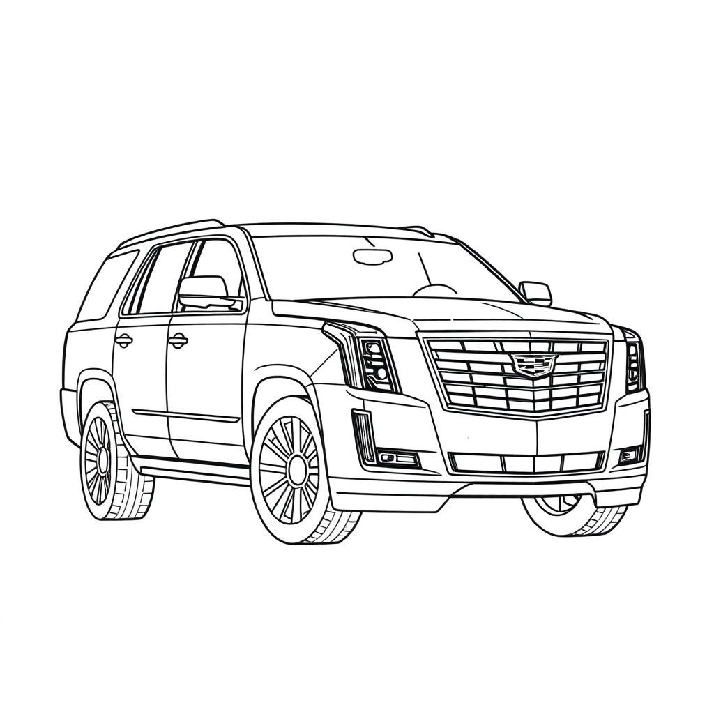 Cadillac Escalade صفحات التلوين