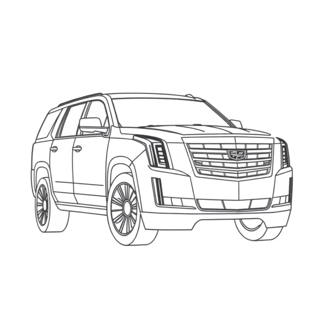 Cadillac Escalade صفحات التلوين