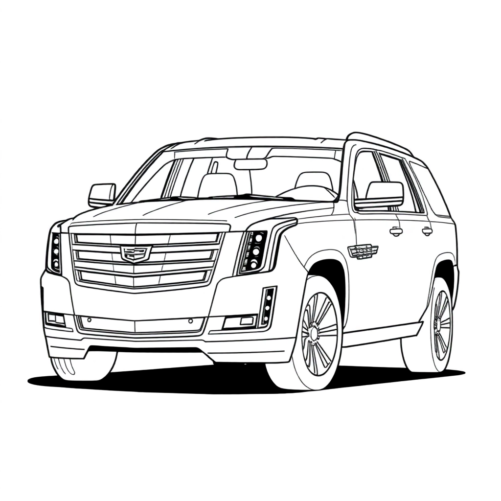 Cadillac Escalade صفحات التلوين