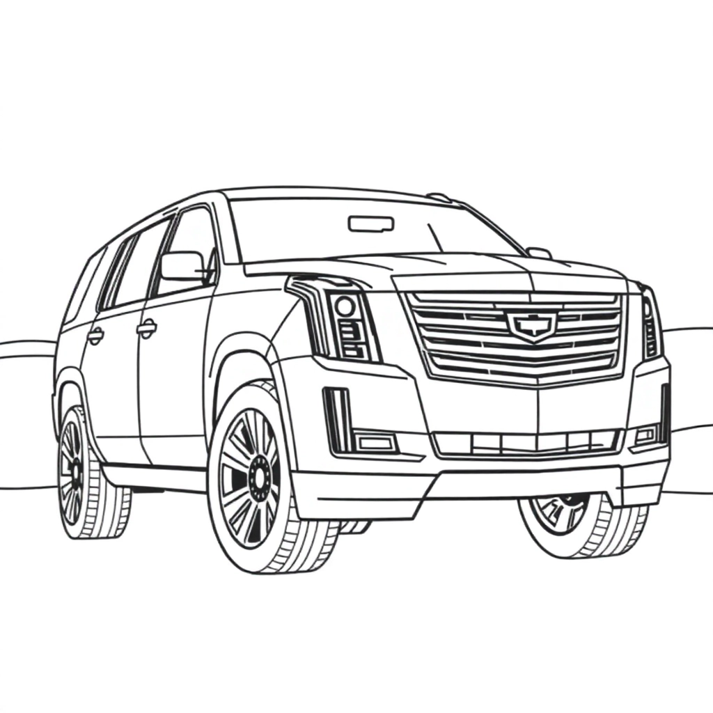 Cadillac Escalade صفحات التلوين