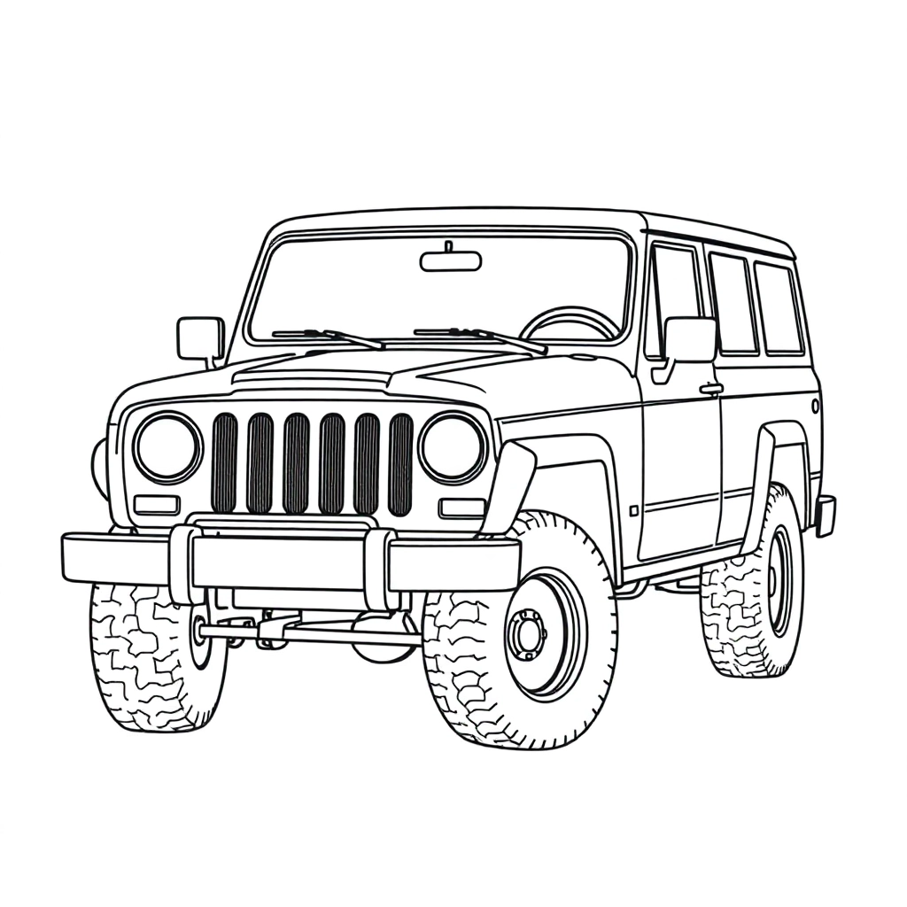Jeep Grand Wagoneer صفحات التلوين