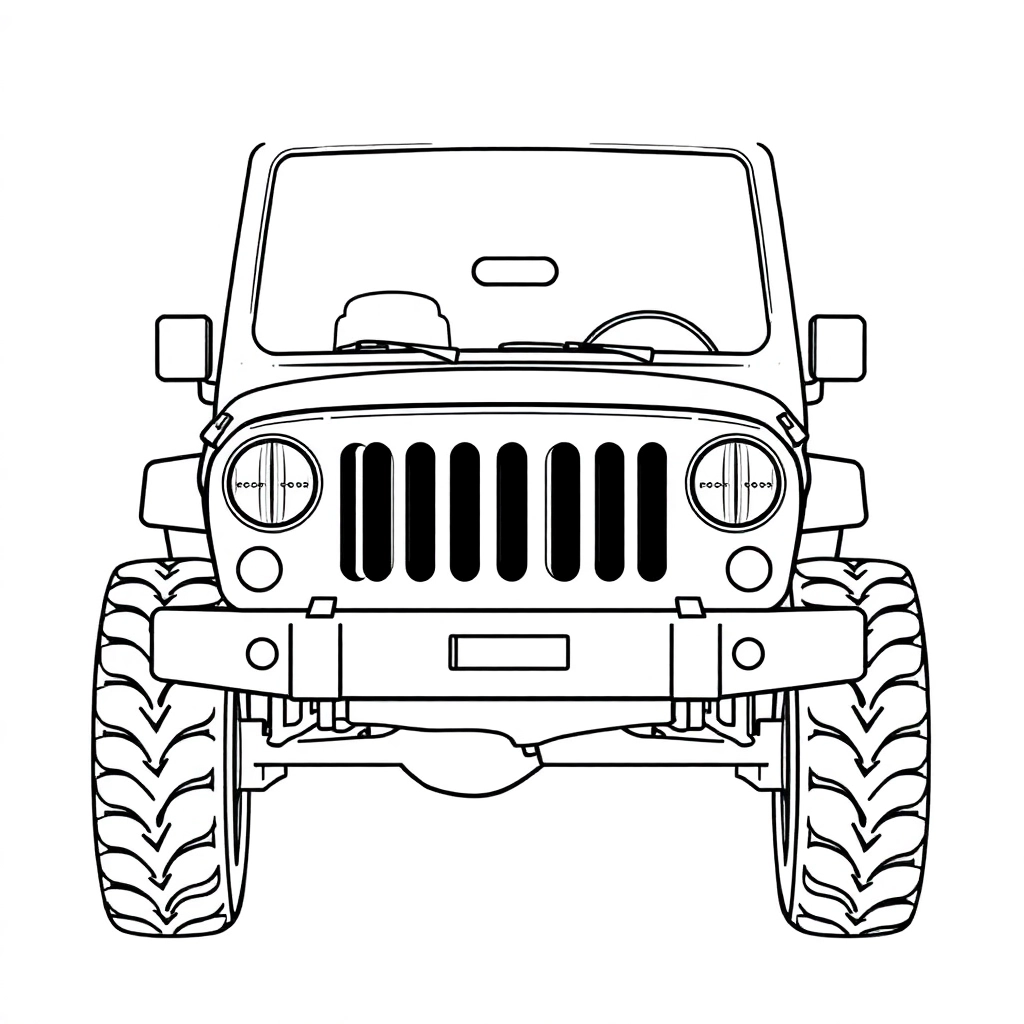 Jeep  صفحات التلوين