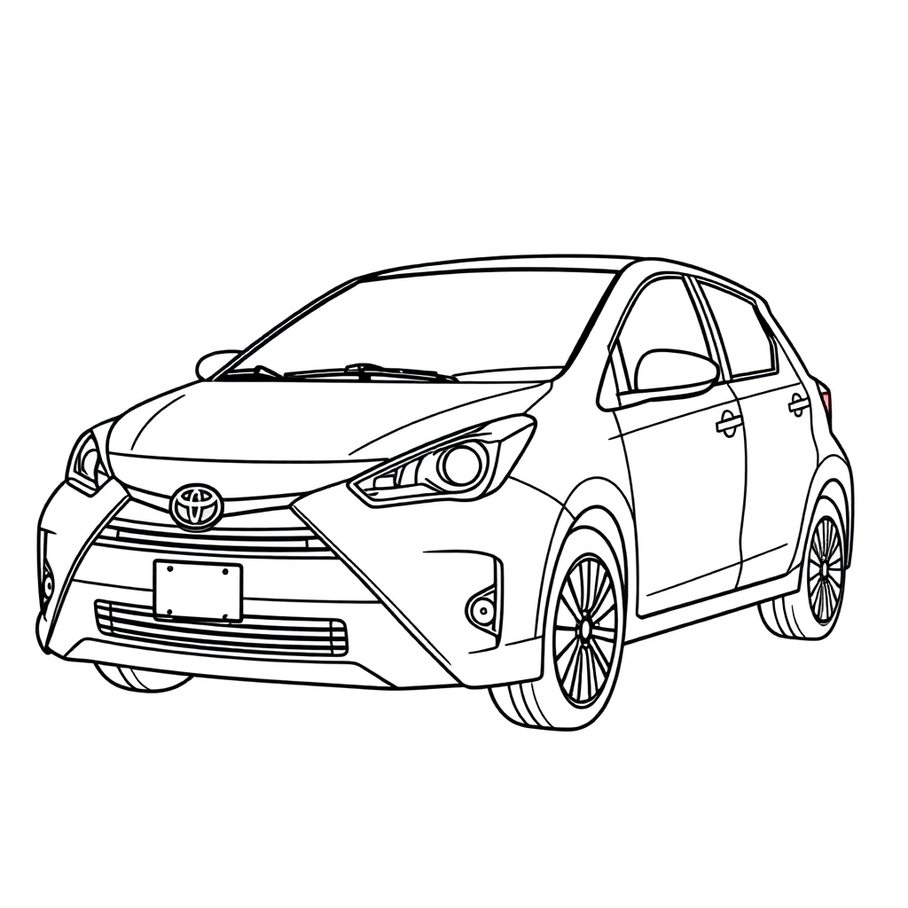 toyota Yaris Cross صفحات التلوين