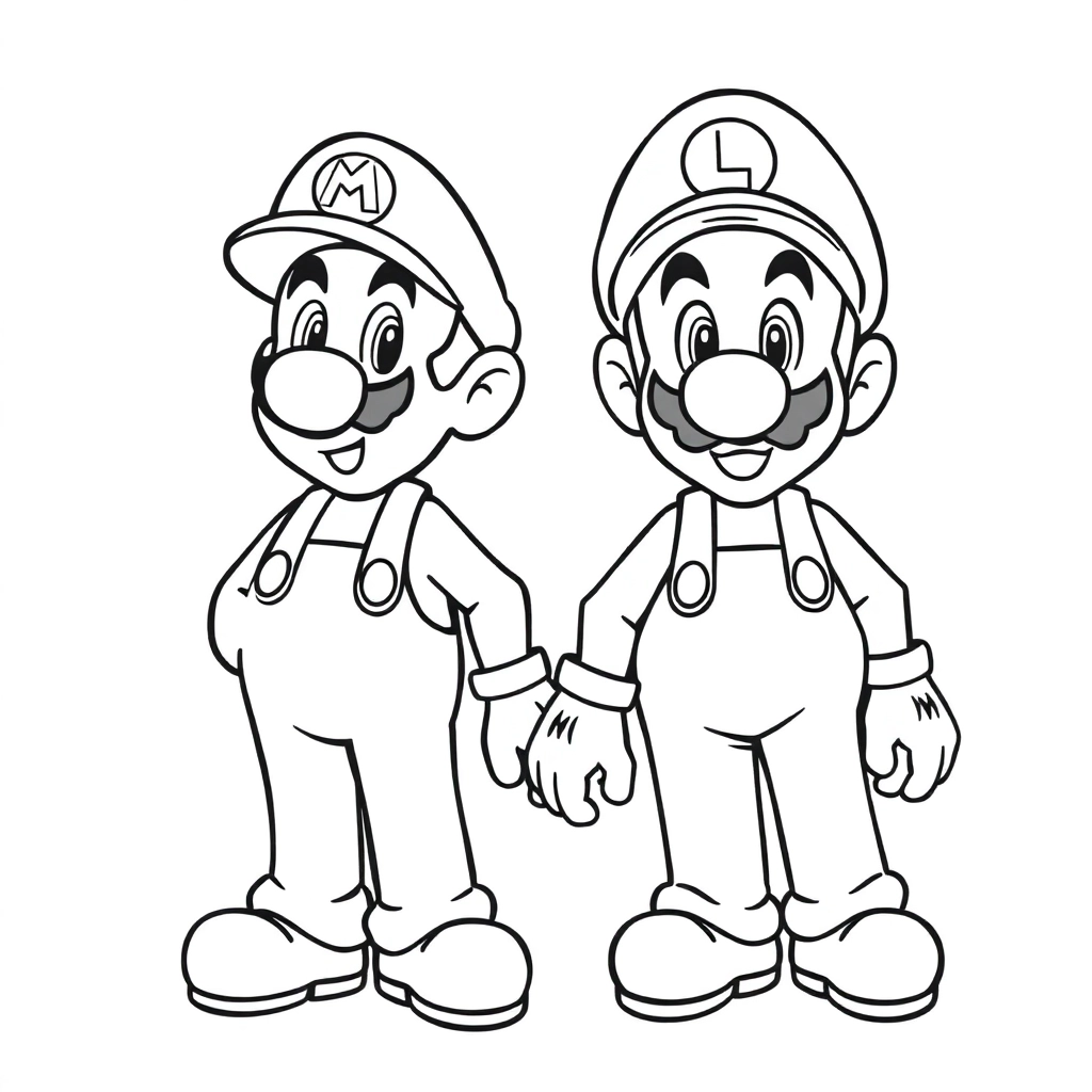 MARIO BROS صفحات التلوين
