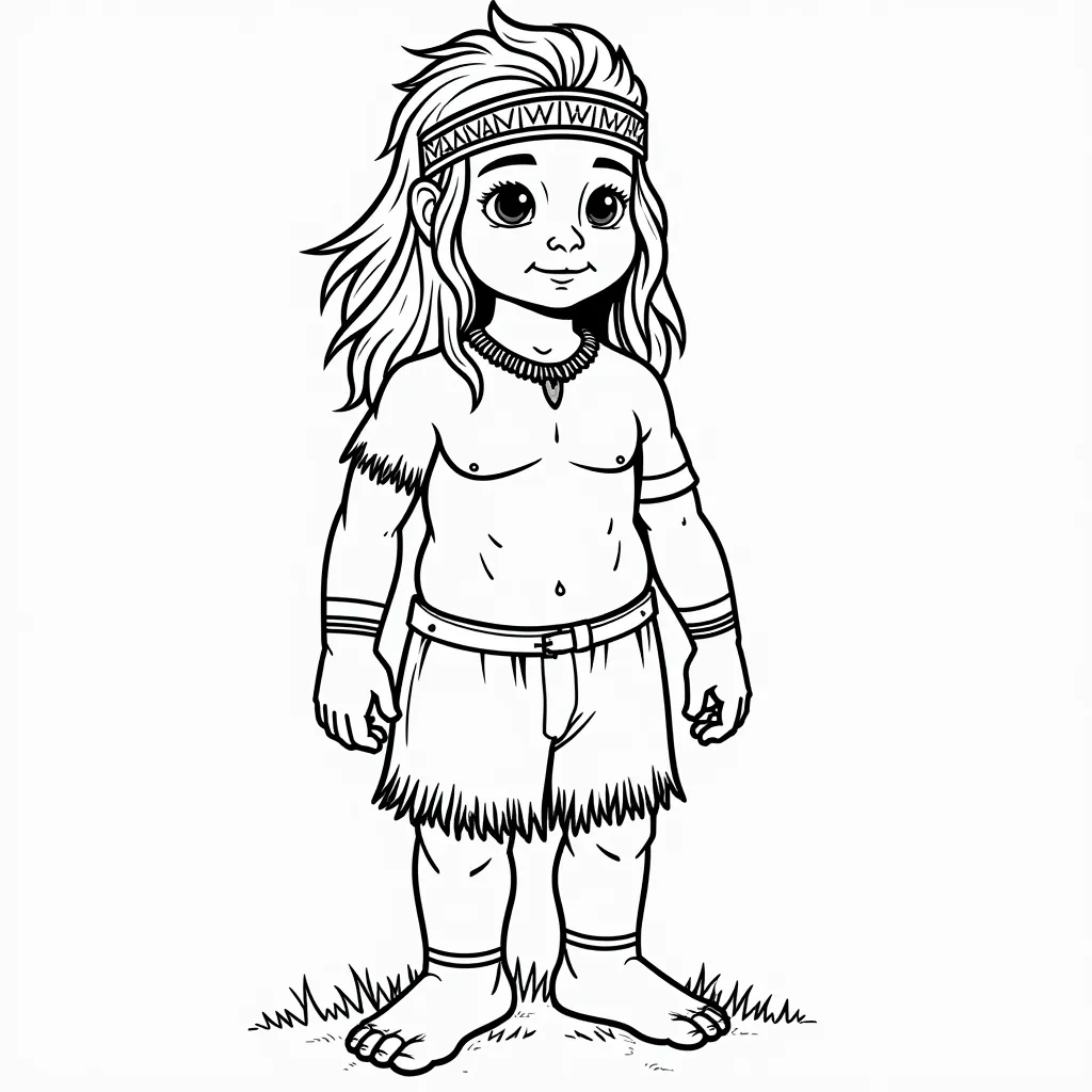 Australian indigenous man coloring pages