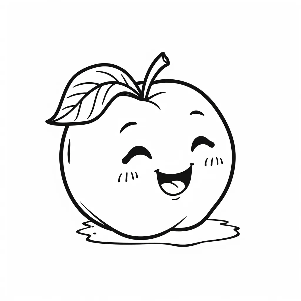 a fat peach oozing honey coloring pages