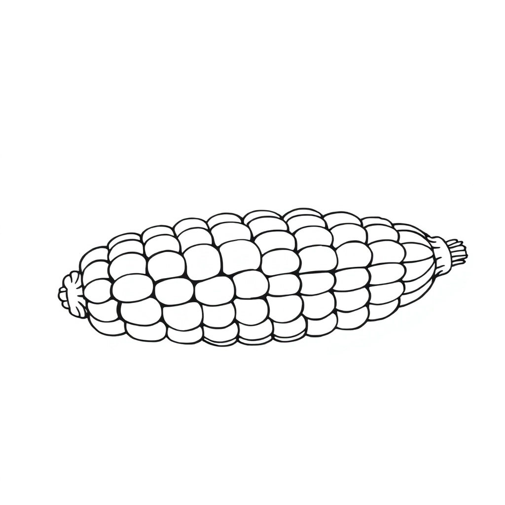 Corn صفحات التلوين