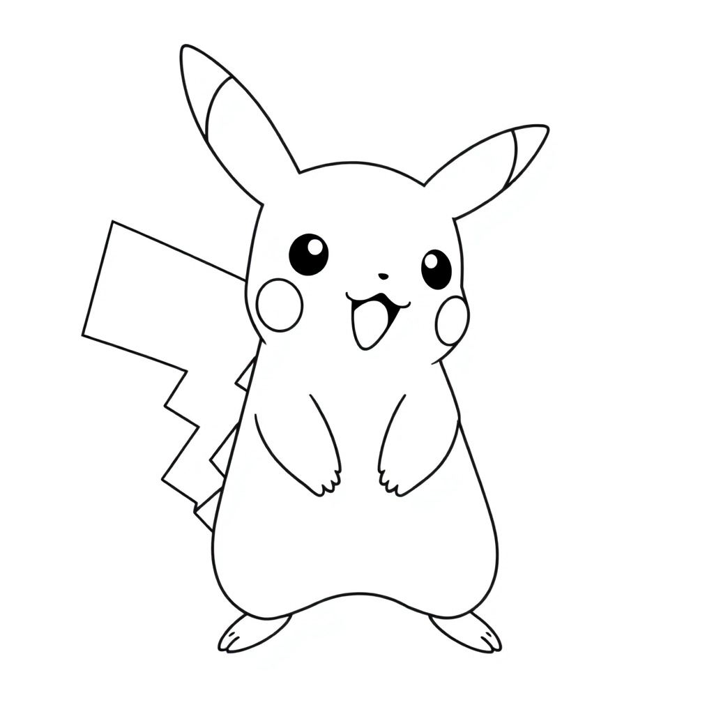 pikachu صفحات التلوين