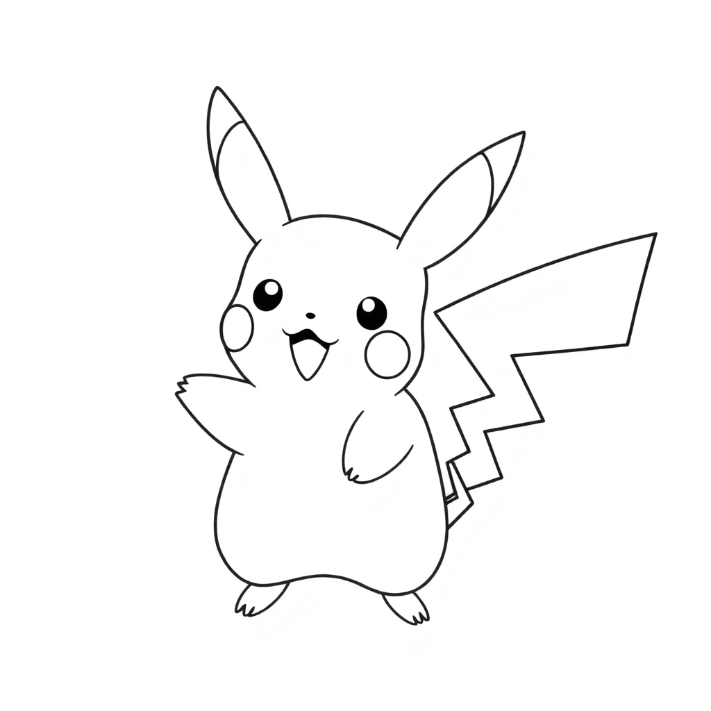 pikachu صفحات التلوين