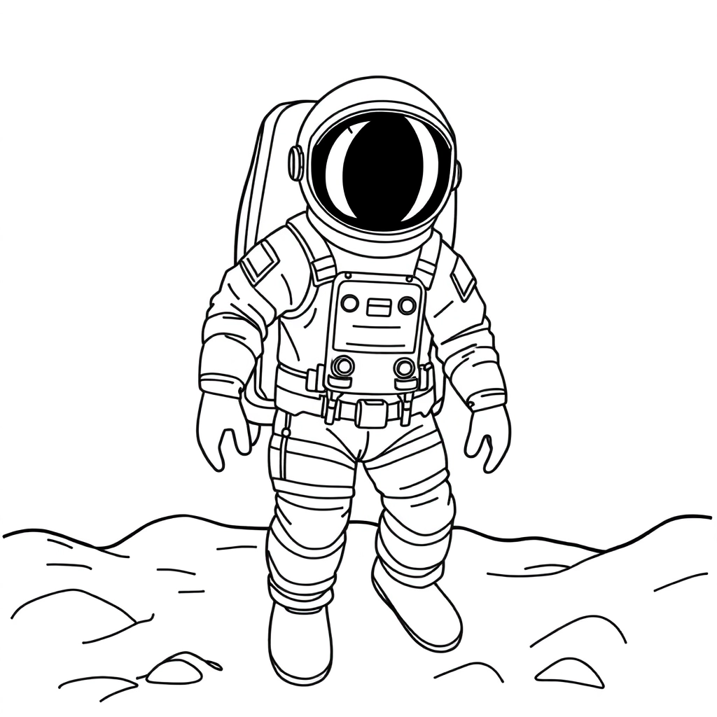 宇航员 Coloring Pages