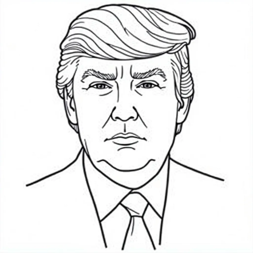 trump coloring pages