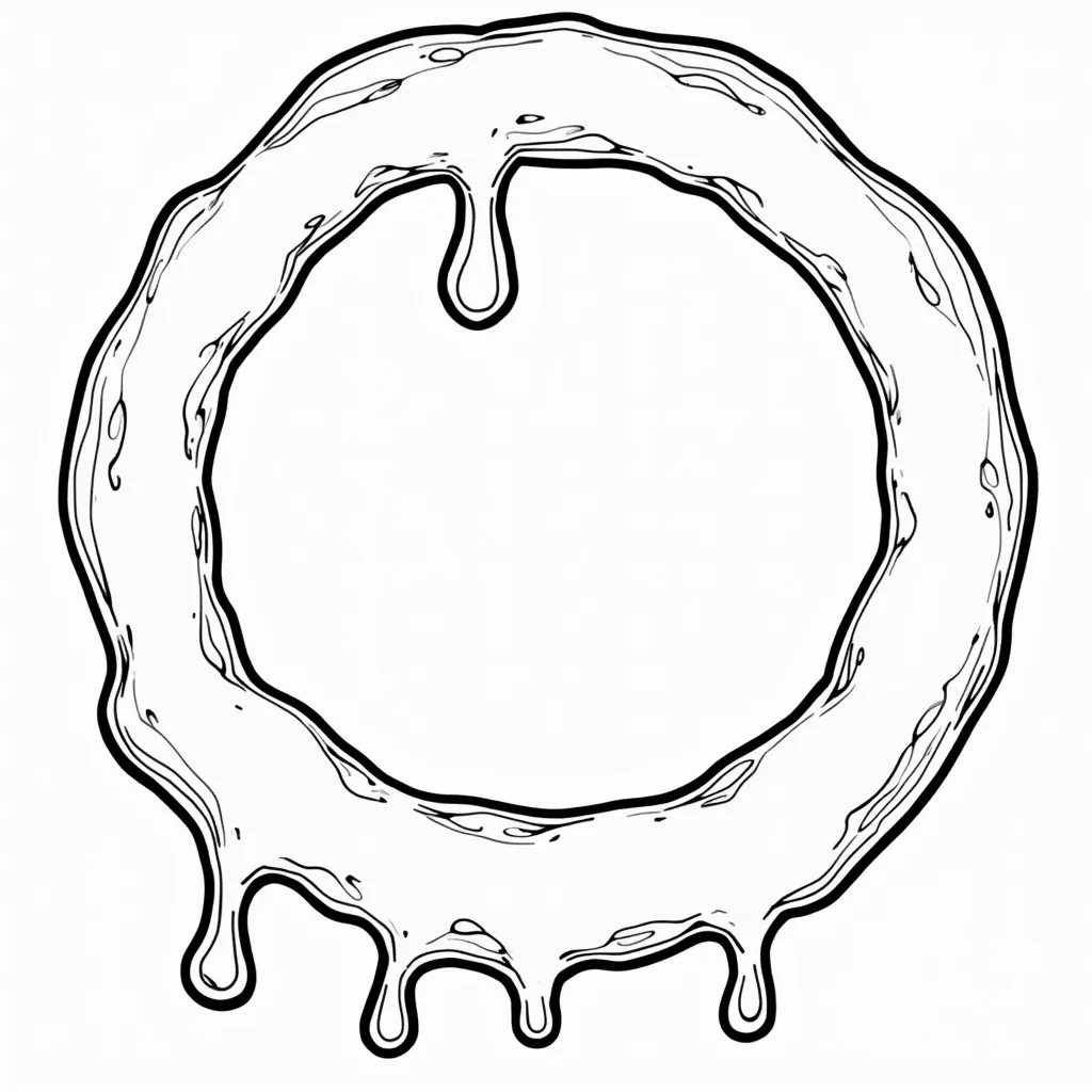 annular flesh oozing milk coloring pages