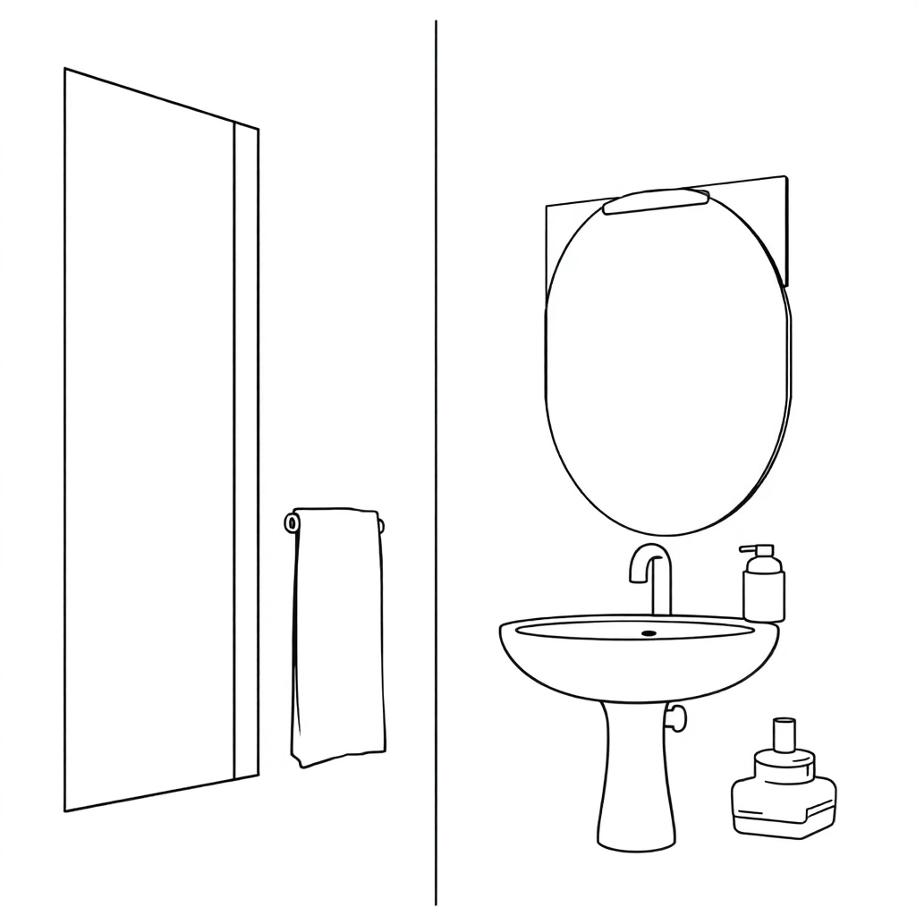 smart led bathroom mirror صفحات التلوين