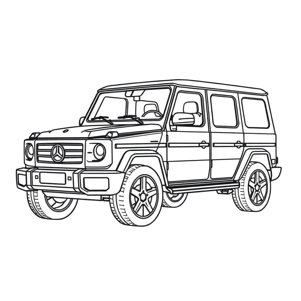 Gclass banz side صفحات التلوين