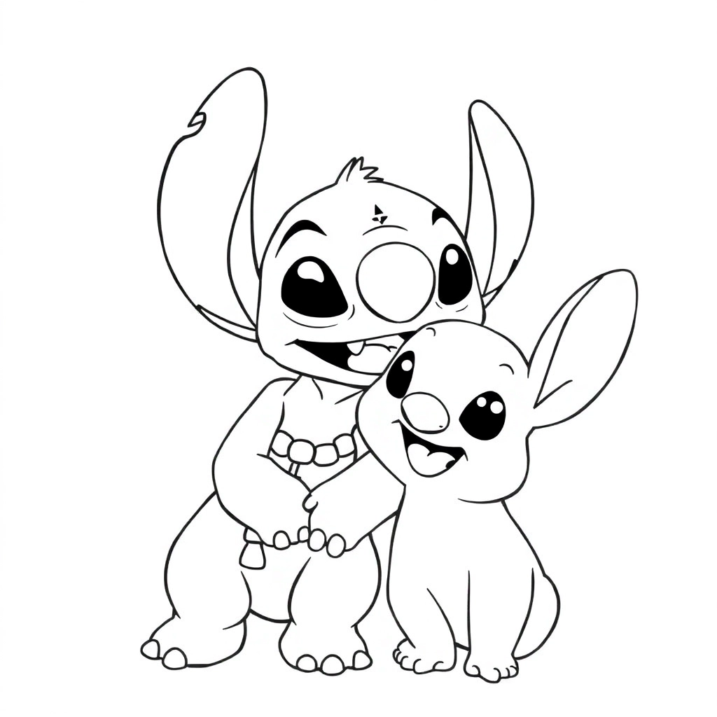stitch lilo صفحات التلوين