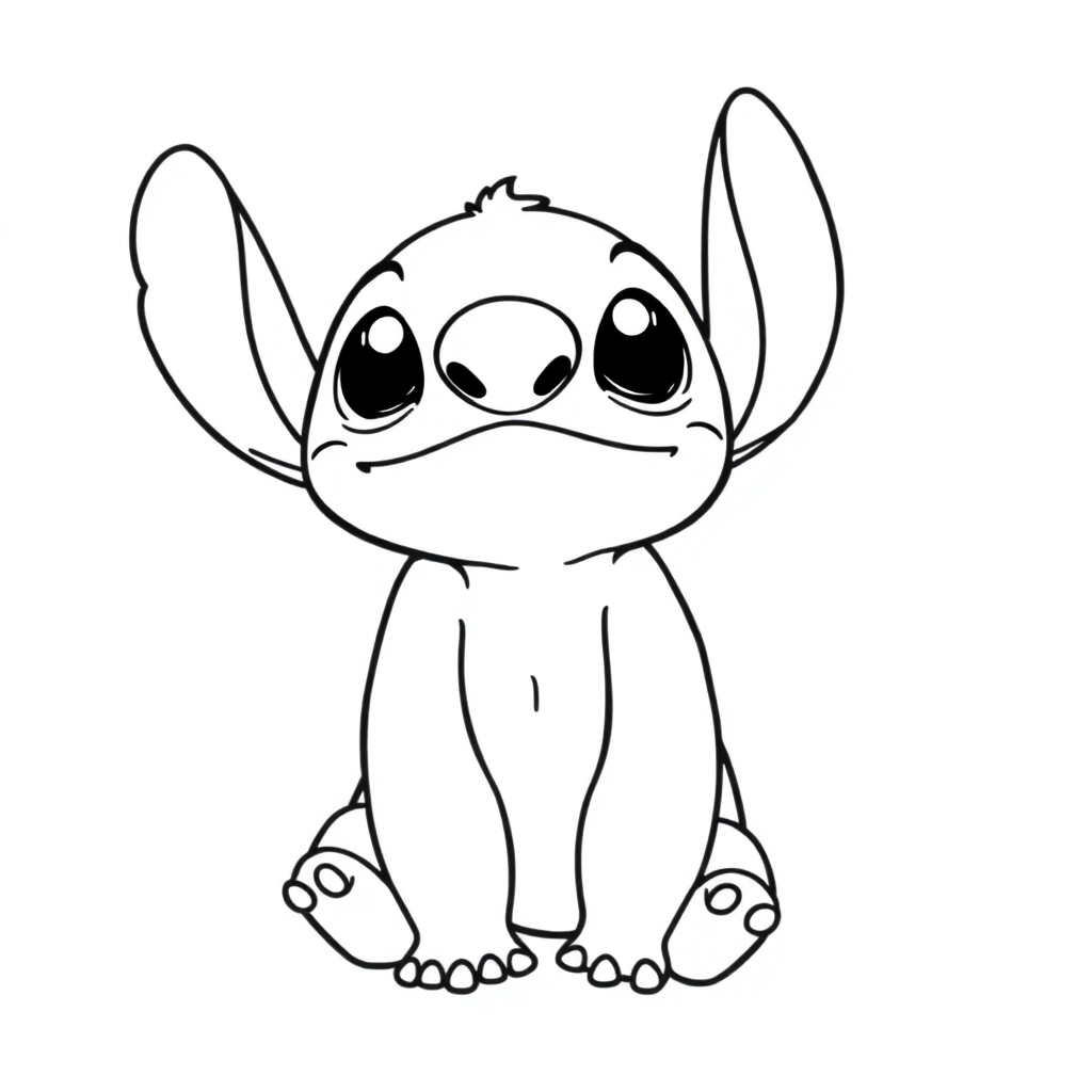 stitch messing around صفحات التلوين