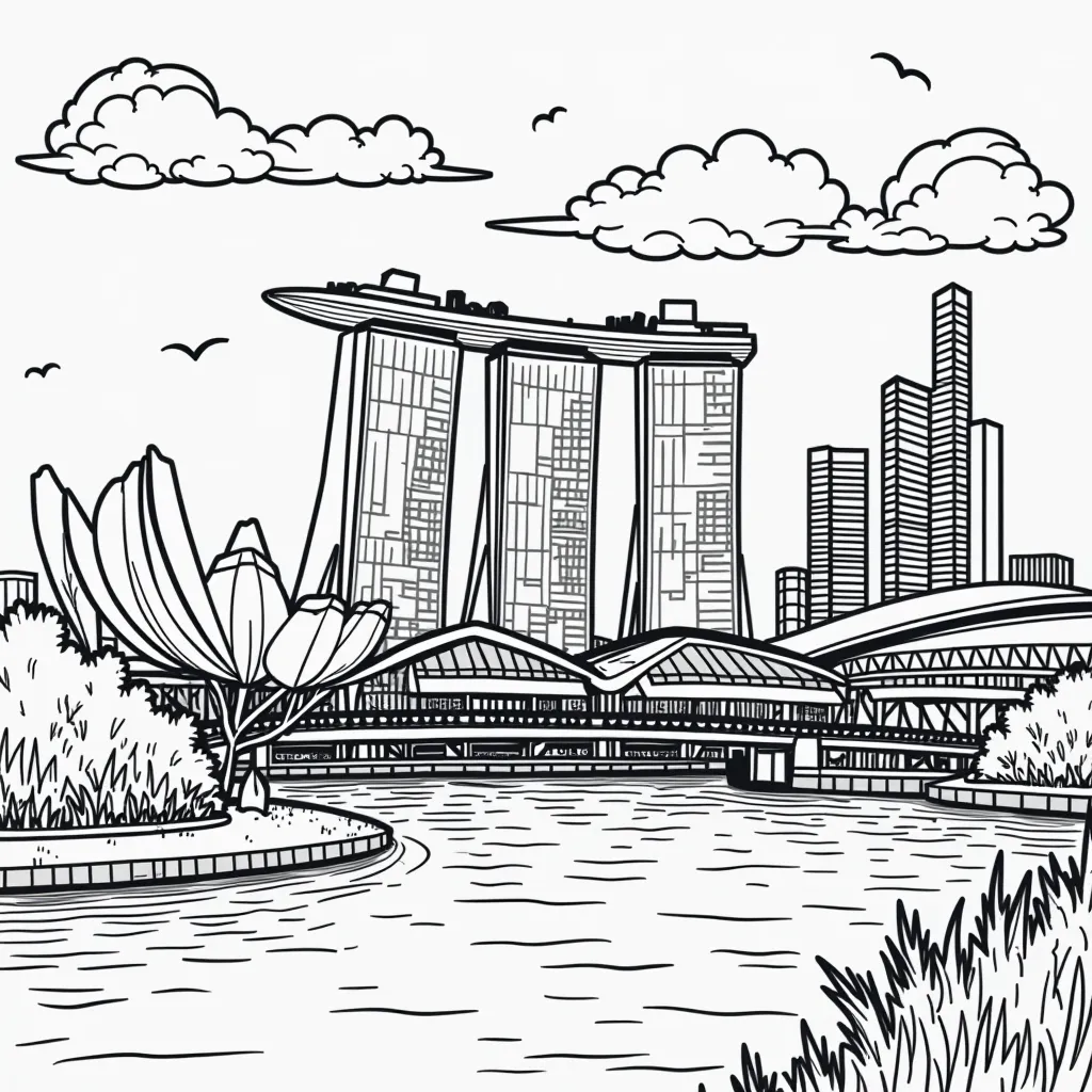 Singapore 2025 coloring pages