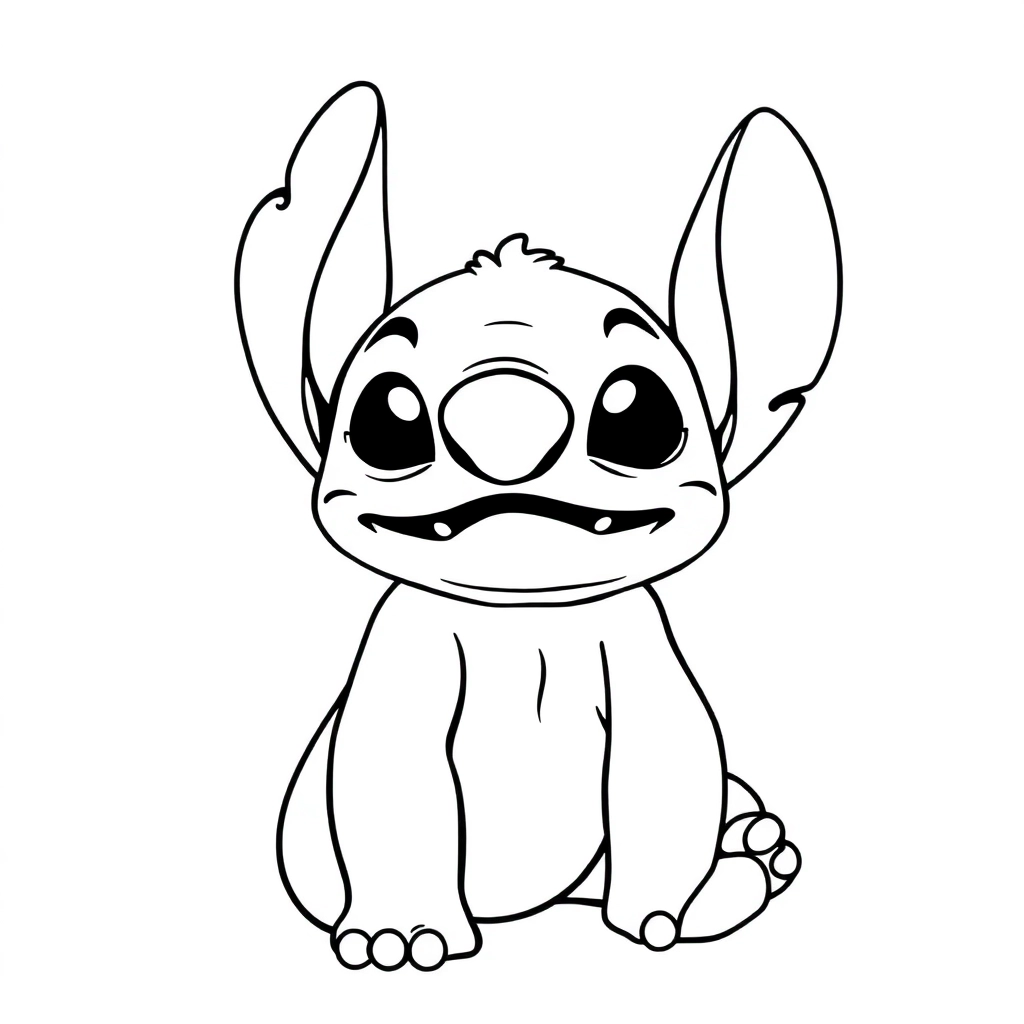 stitch having fun صفحات التلوين