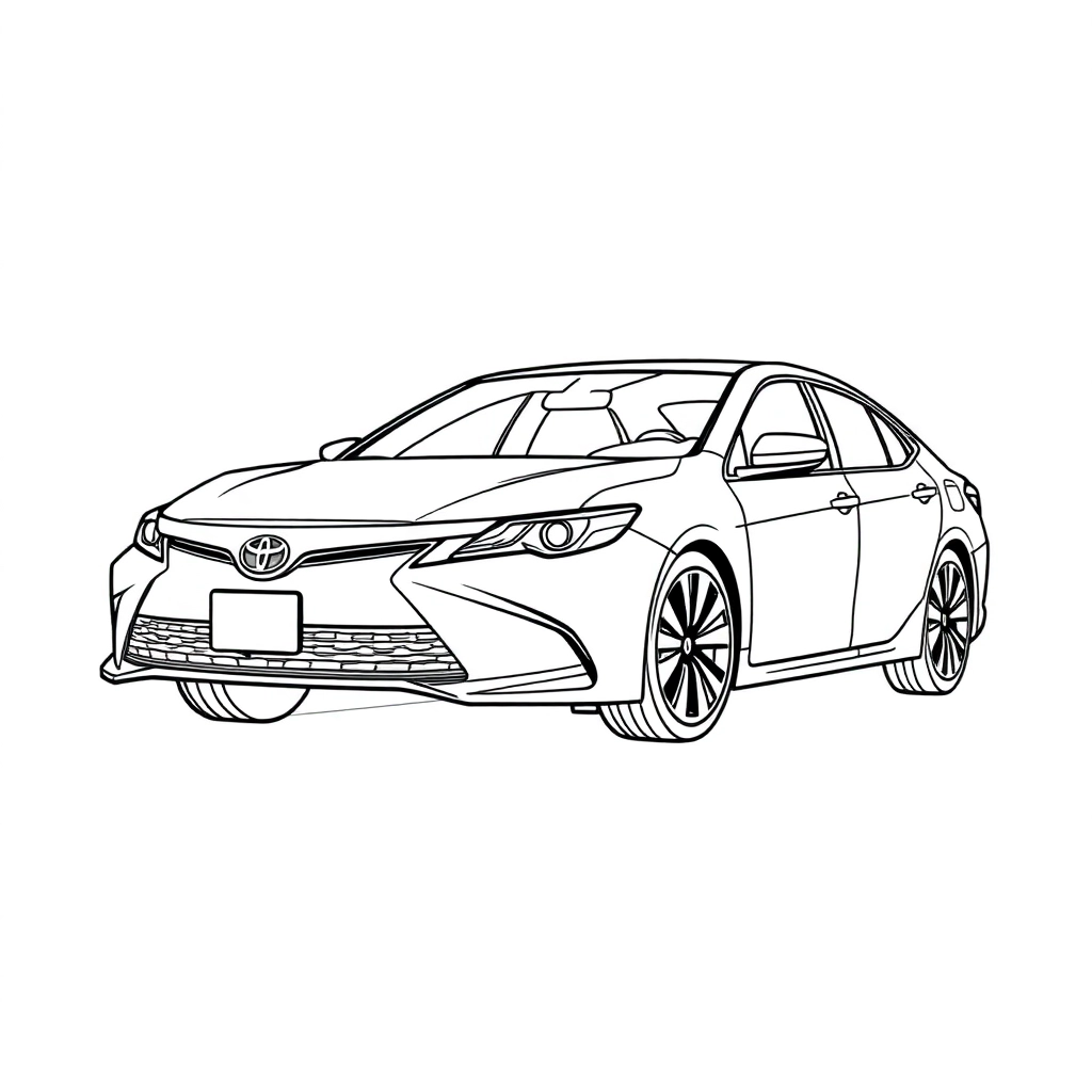 toyota camry صفحات التلوين