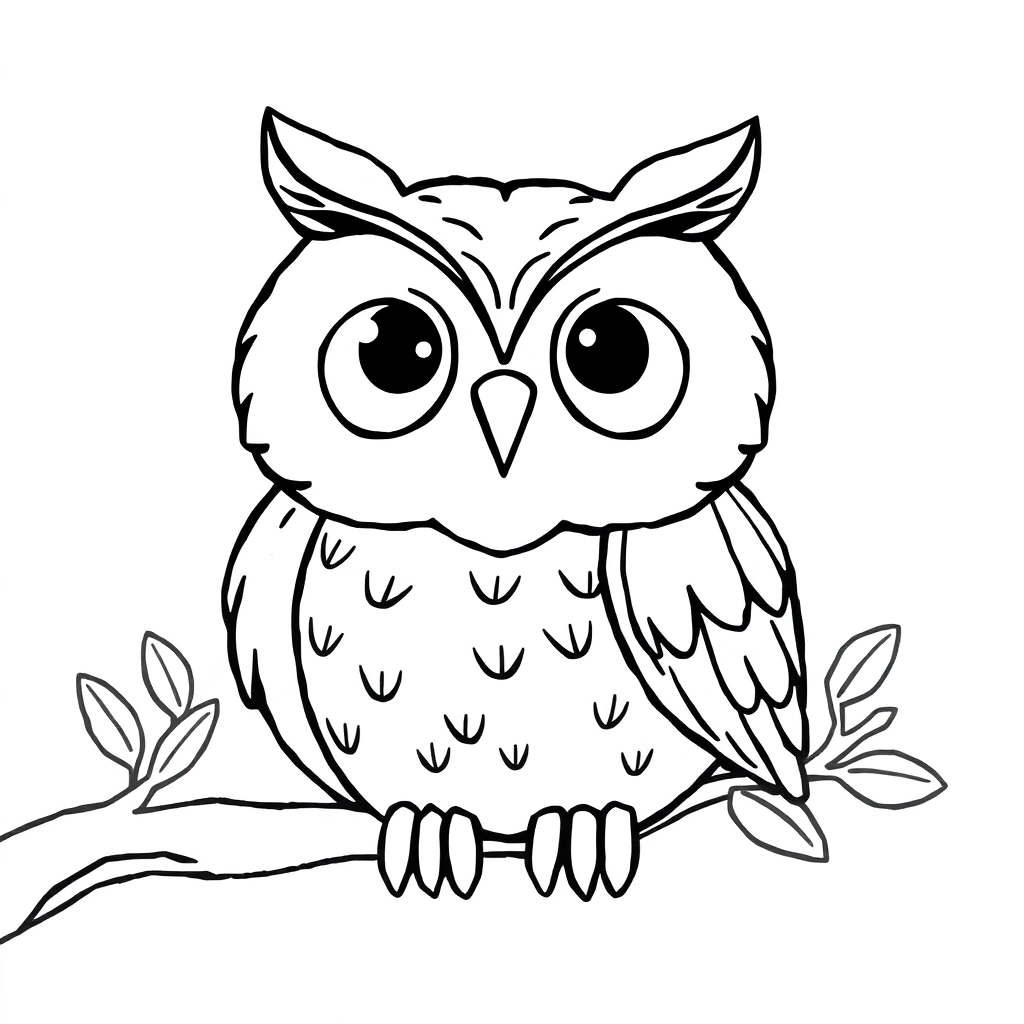 owl صفحات التلوين