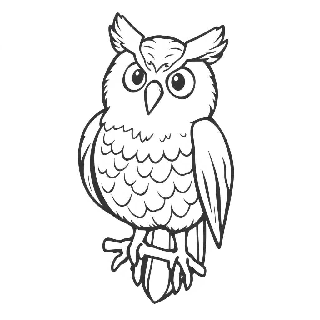 RG logo owl صفحات التلوين