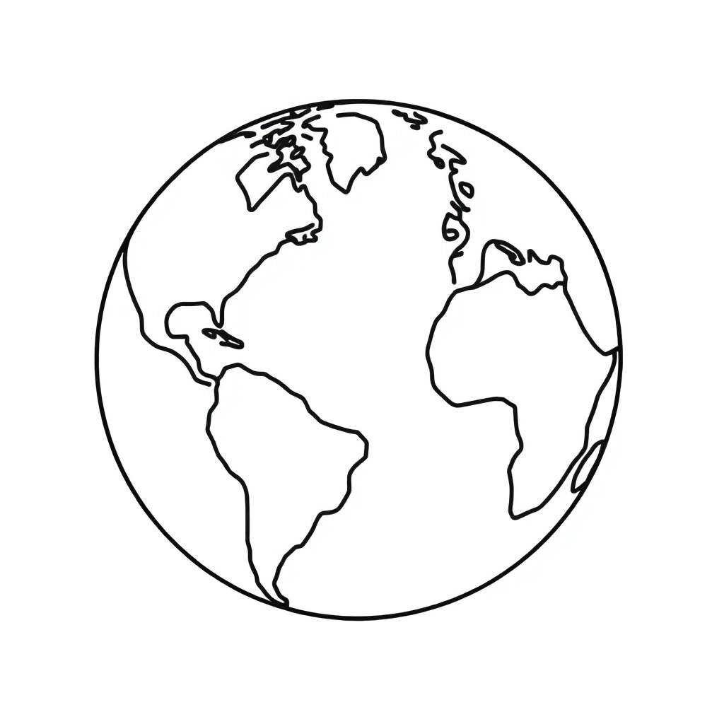 earth صفحات التلوين