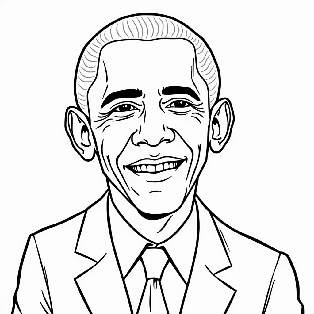 obama coloring pages